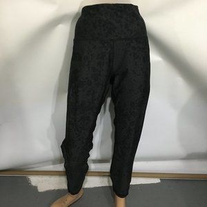 All in Motion 2XL Black Gray Leggings Poly Spandex 2 Pockets